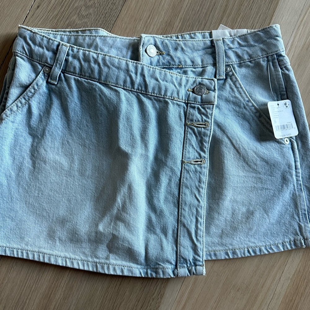 Free People Sz 27 We The Free Wynne Denim Skirt New w: Tags
